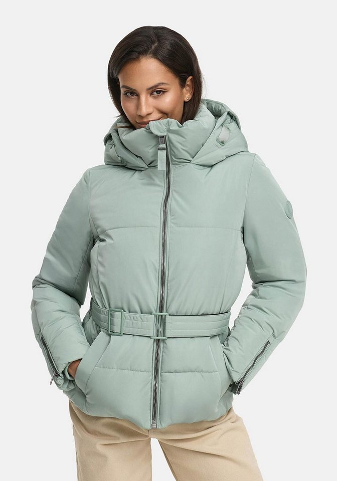 Marikoo Winterjacke Aleynaa mit extra hohem Kragen und elastischem Taillengürtel von Marikoo