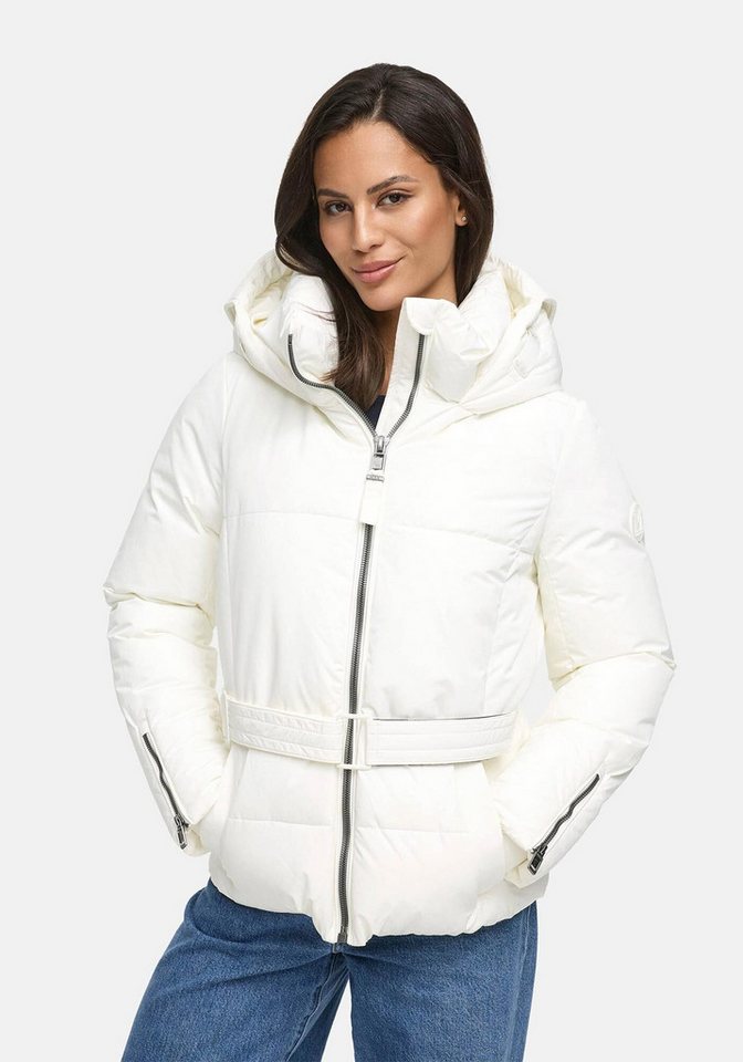 Marikoo Winterjacke Aleynaa mit extra hohem Kragen und elastischem Taillengürtel von Marikoo