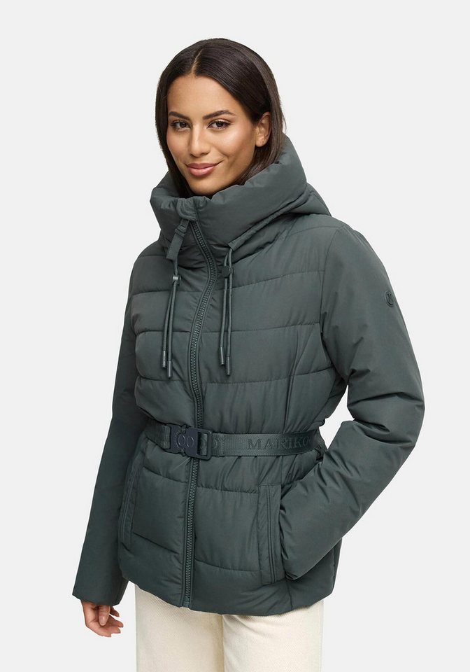 Marikoo Winterjacke Himee mit praktischem Taillengürtel und robuster Klickschnalle von Marikoo