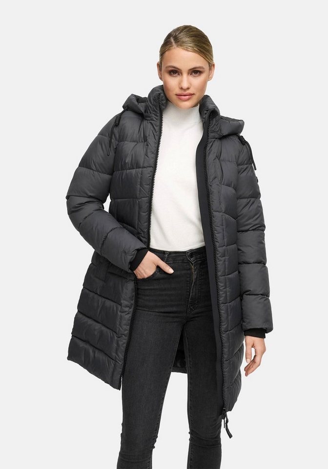 Marikoo Winterjacke Kaltnäschen mit abnehmbarer Kapuze und hochschließendem Kragen von Marikoo