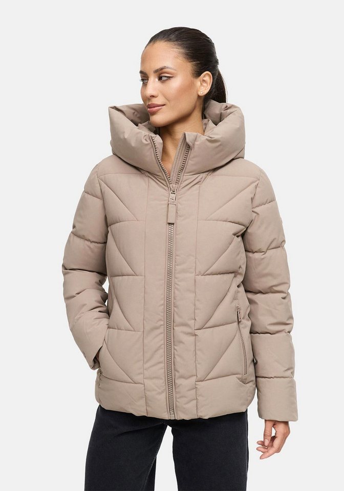 Marikoo Winterjacke Kuschelnasee mit extra hohem Kragen und warmem Fleecefutter von Marikoo