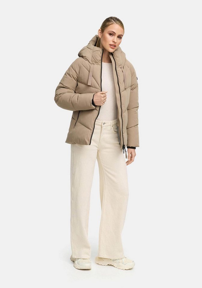 Marikoo Winterjacke Kwamee Schräg gesteppte Winterjacke mit fester Kapuze Marikoo Winterjacke Kwamee Schräg gesteppte Winterjacke mit fester Kapuze von Marikoo