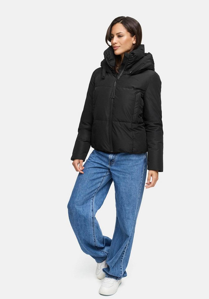 Marikoo Winterjacke Ninikaa kurze Winterjacke mit extra hohem Windschutzkragen von Marikoo