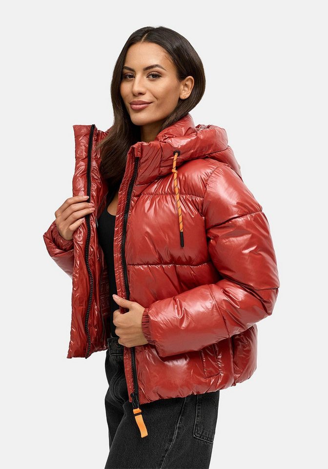 Marikoo Winterjacke Skyraa Leicht glänzendes Obermaterial mit moderner Steppung von Marikoo