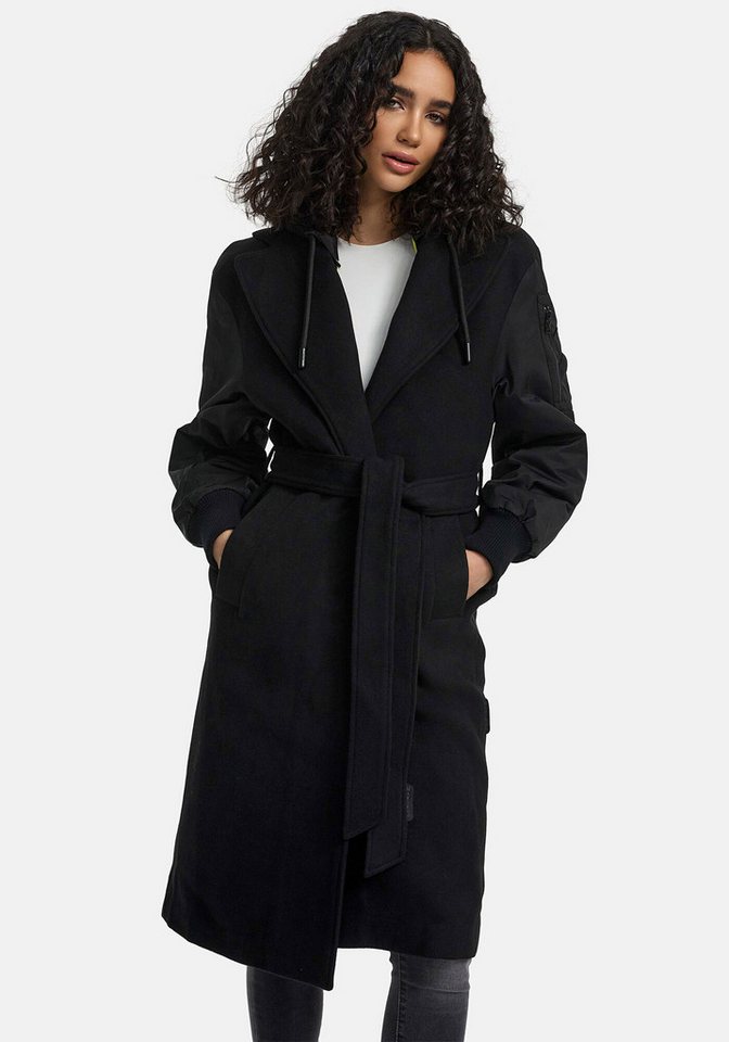 Marikoo Winterjacke Tjadee Langer Wickelmantel von Marikoo