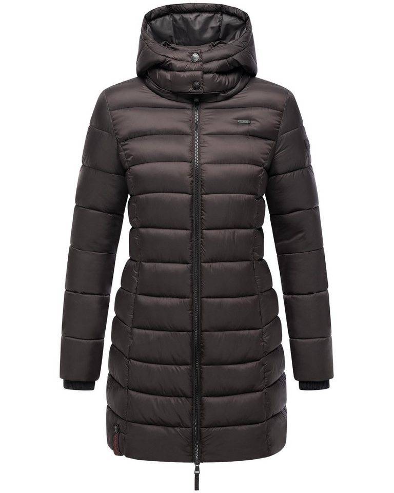 Marikoo Wintermantel Abendsternchen zeitloser Wintermantel mit schmaler Steppung von Marikoo