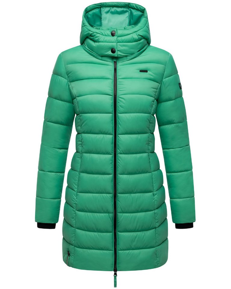 Marikoo Wintermantel Abendsternchen zeitloser Wintermantel mit schmaler Steppung von Marikoo