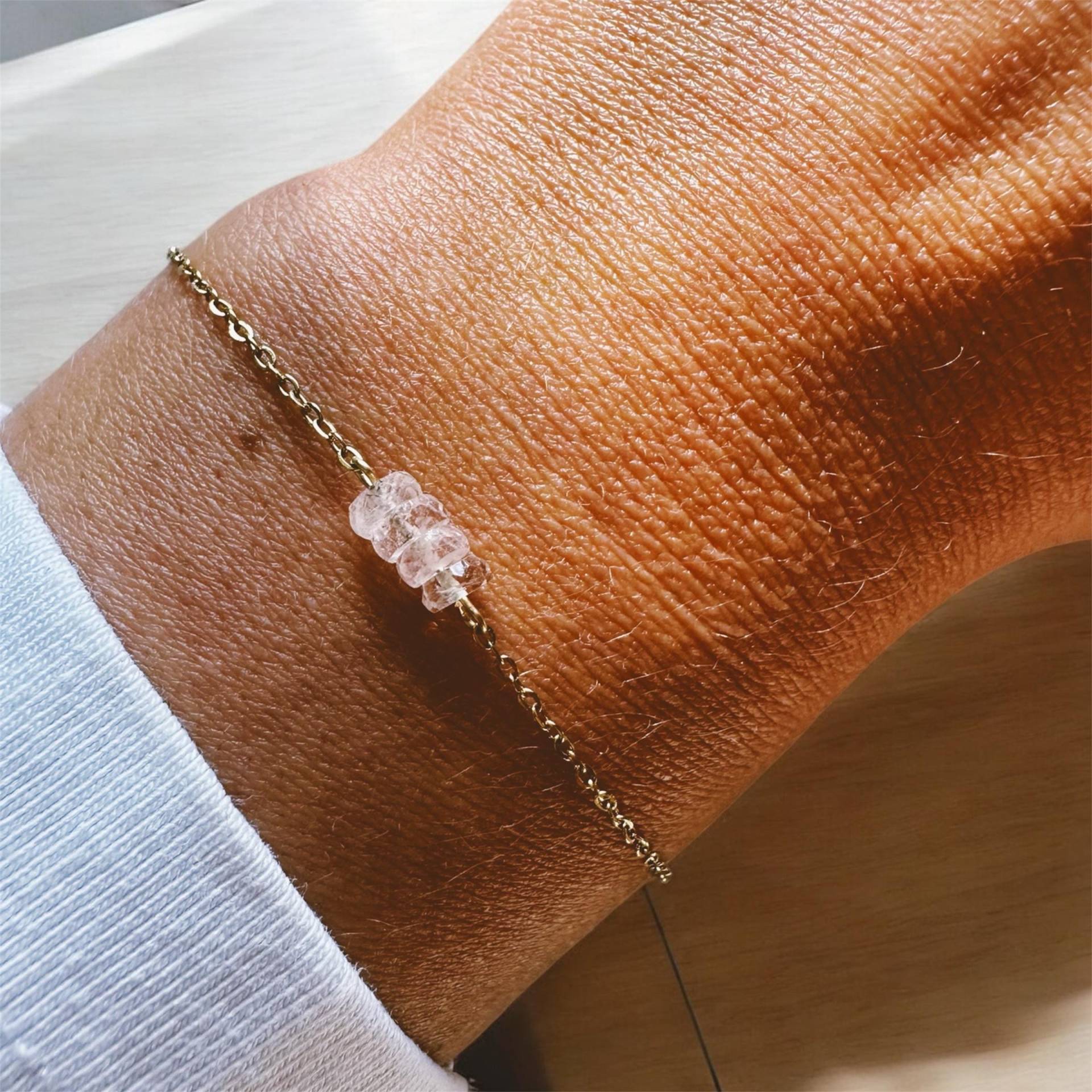 Morganit Armband, Filigranes, Elegantes, Zierliches Armband von MarilutiqueShop