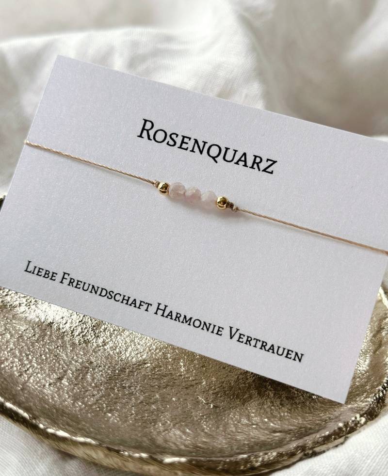 Rosenquarz Armband, Zierlich Und Filigran, Größenverstellbar, Heilstein Armband Rosenquarz Armband, Zierlich Und Filigran, Größenverstellbar, Heilstein Armband von MarilutiqueShop