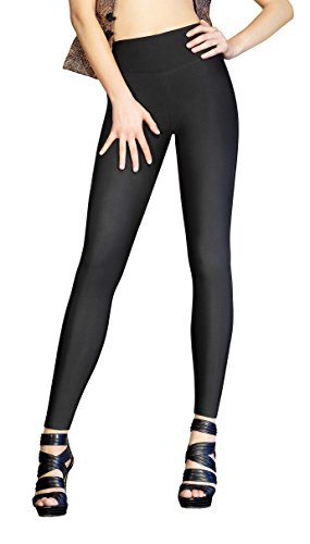 MARILYN Figurformende blickdichte Leggings Länge Long, 180 Denier, Größe 36/38 (S/M), Farbe Schwarz (Black) von MARILYN