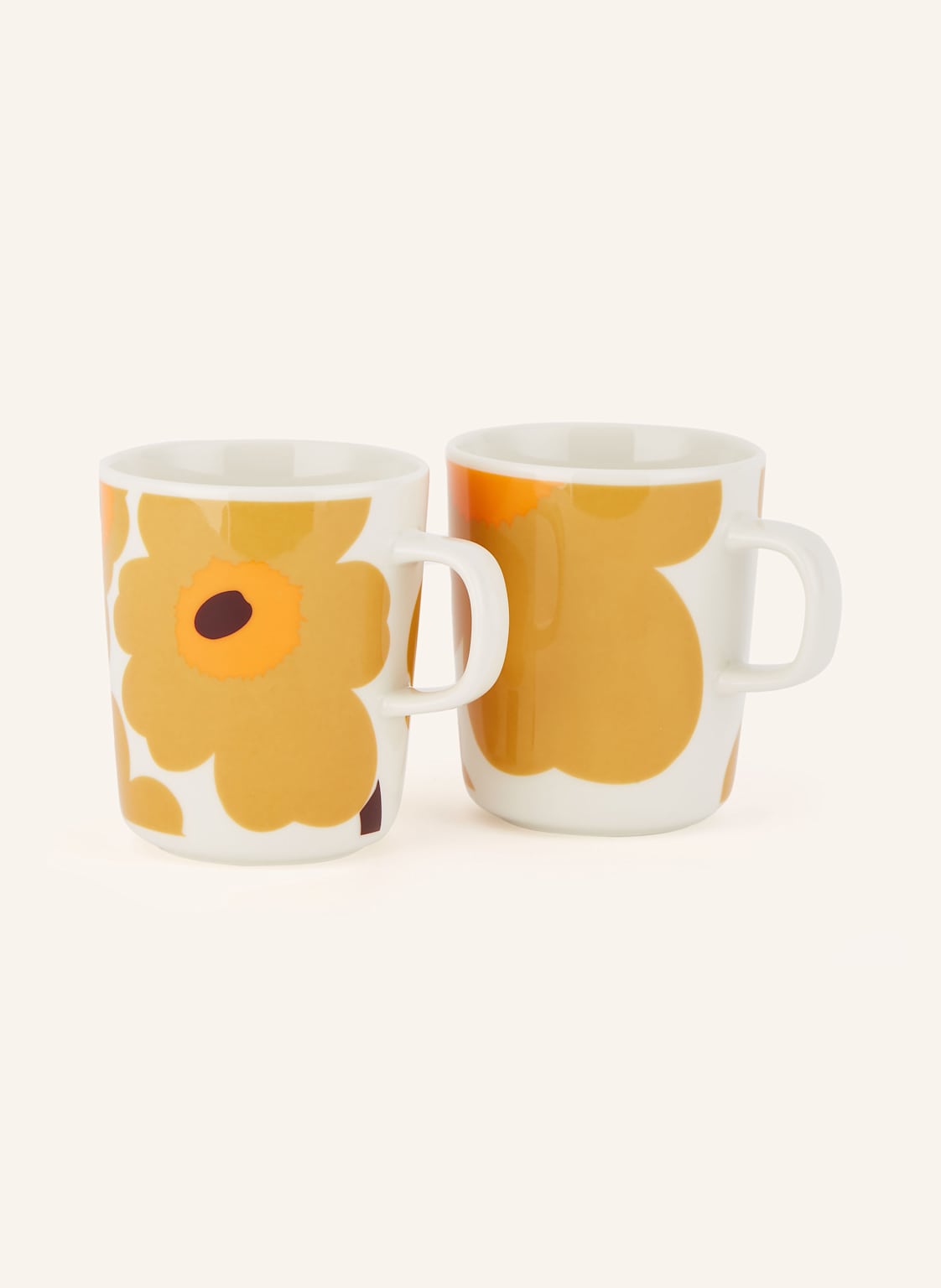 Marimekko 2er-Set Henkelbecher Unikko orange Marimekko 2er-Set Henkelbecher Unikko orange von Marimekko