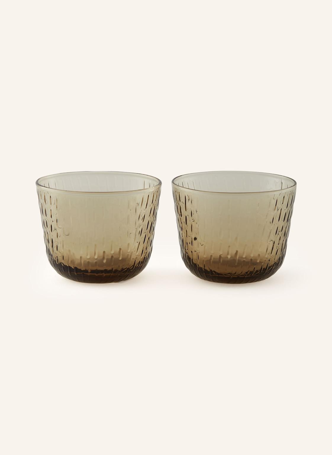 Marimekko 2er-Set Trinkgläser Syksy braun Marimekko 2er-Set Trinkgläser Syksy braun von Marimekko
