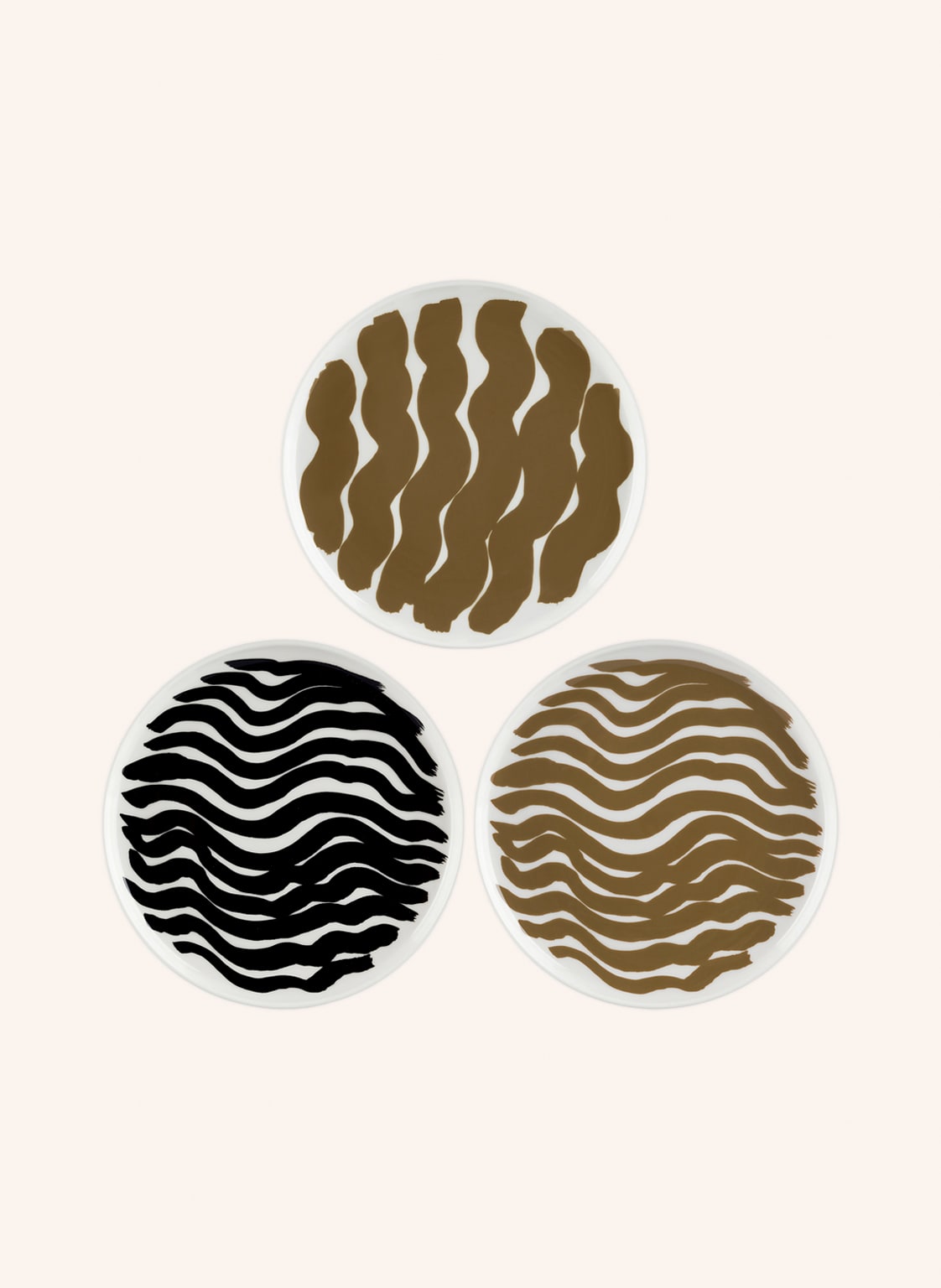 Marimekko 3er-Set Dessertteller Oiva/Hyräily weiss Marimekko 3er-Set Dessertteller Oiva/Hyräily weiss von Marimekko