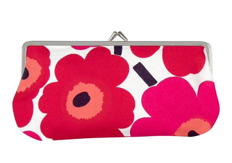 Marimekko Etui Puolikas Kukkaro Mini Unikko Kosmeti Etui, Purse, Geldbörse, Etui, Kulturbeutel, Brillenetui von Marimekko