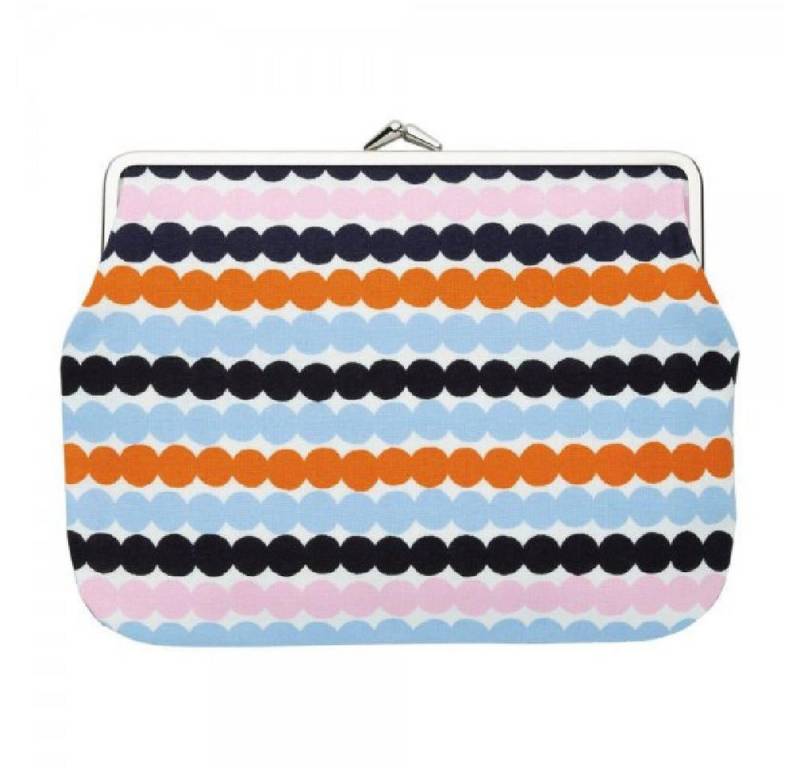Marimekko Handtasche Portemonnaie Puolikas Kukkaro Mini-Räsymatto White Pink Orage Blue (14 von Marimekko