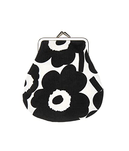 Marimekko Pieni Kukkaro Miniunikko Purse, Kosmetik etui, Schwarz/wei, 13x12cm, Baumwolle von Marimekko