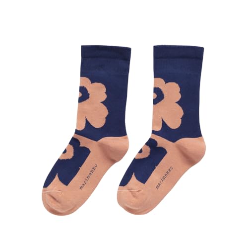 Marimekko Pirtti Unikko Ankle Socks, Socken. Rosa/Navy, Gr.37-39 von Marimekko