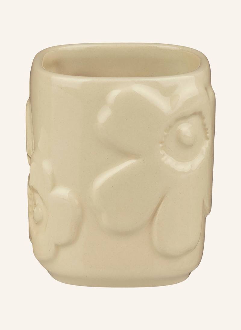 Marimekko Zahnputzbecher Unikko beige von Marimekko