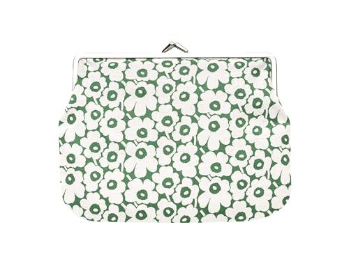 Marimekko Puolikas Kukkaro Pikkuinen Unikko Purse, Grün/weiß, 14x20cm von Marimekko