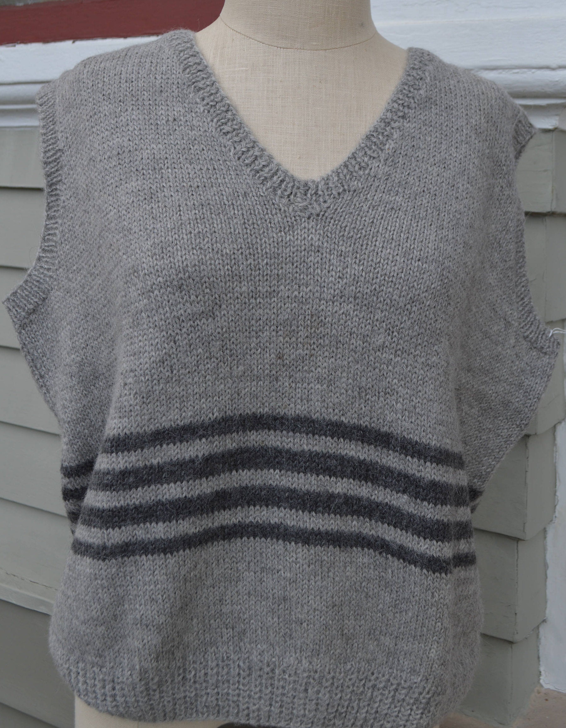 Alpaka Hand Stricken Weste Alpaka Hand Stricken Weste von MarinJaneKnits