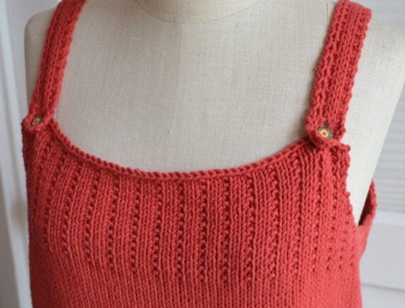 Baumwolle Stricken Sommer-Top Baumwolle Stricken Sommer-Top von MarinJaneKnits