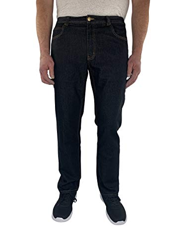 Herren 5-Pocket Jeans 60, 62, 64, 66, 68, 70, XL, XXL, 3XL, 4XL, 5XL, 6XL, Große Größen, Übergröße, Big Size, Plus Size, Black Stone, 62 von Marina del Rey