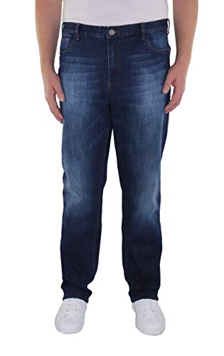 Marina del Rey Herren große Größen Jeans Tapered Fit mit elastischem Bund Marc von Marina del Rey