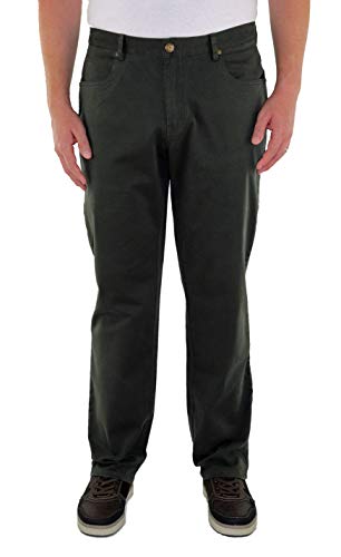 Marina del Rey Herren 5-Pocket Twill Hose Stretch in Comfort FIT Große Größen, Übergrößen, Big Size (60, Khaki) von Marina del Rey