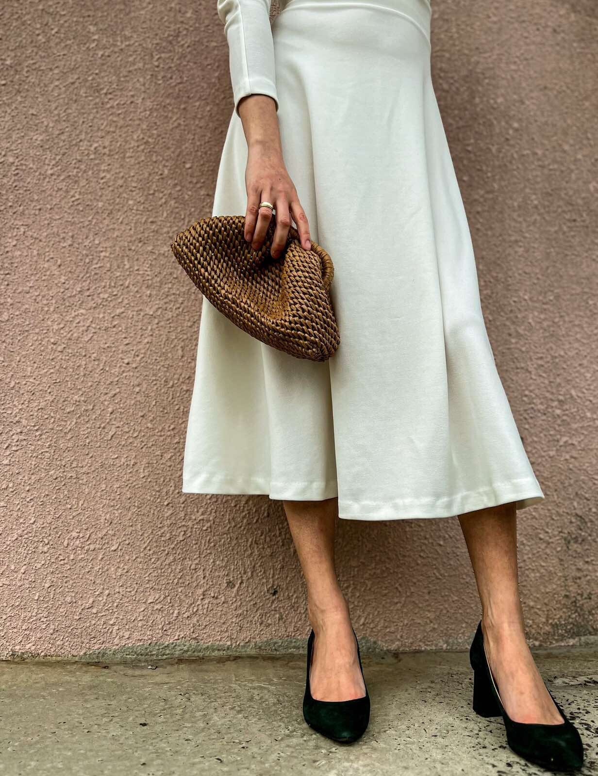 Gehäkelte Raffia Wolken Clutch Voluminöse Gestrickte Tasche von MarinaAleksina