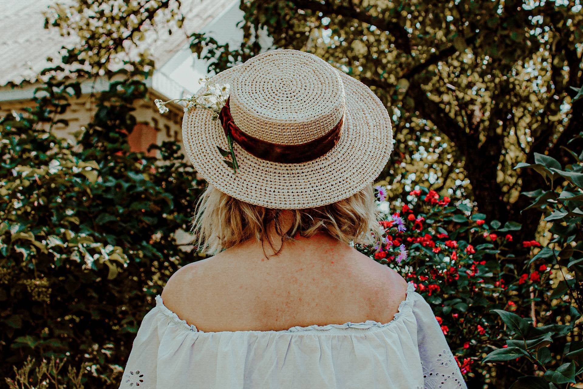 Gehäkelter Raffia Boater Hut Damen Sommer Strohhut von MarinaAleksina