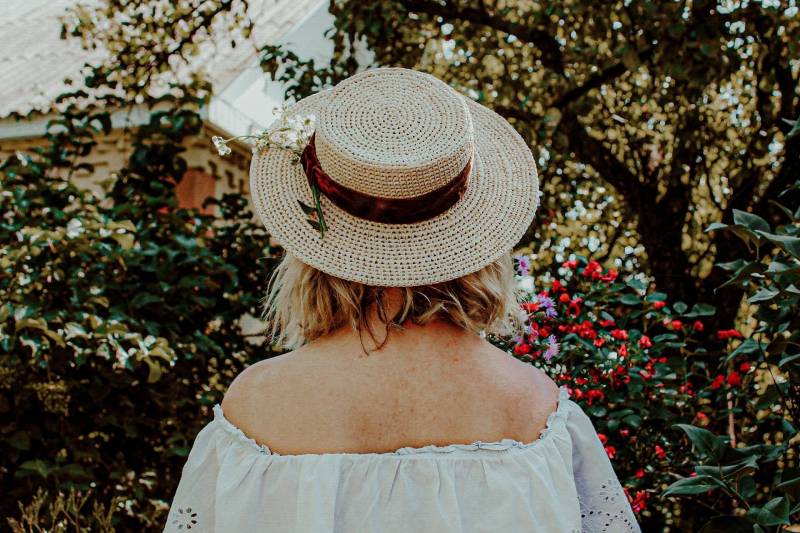 Gehäkelter Raffia Boater Hut Damen Sommer Strohhut von MarinaAleksina