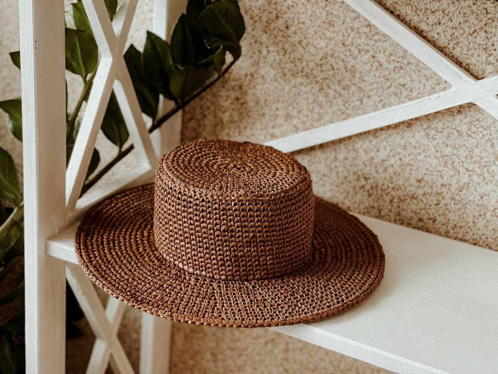 Raffia Stroh Sommer Hut Frauen Strand Canotier von MarinaAleksina