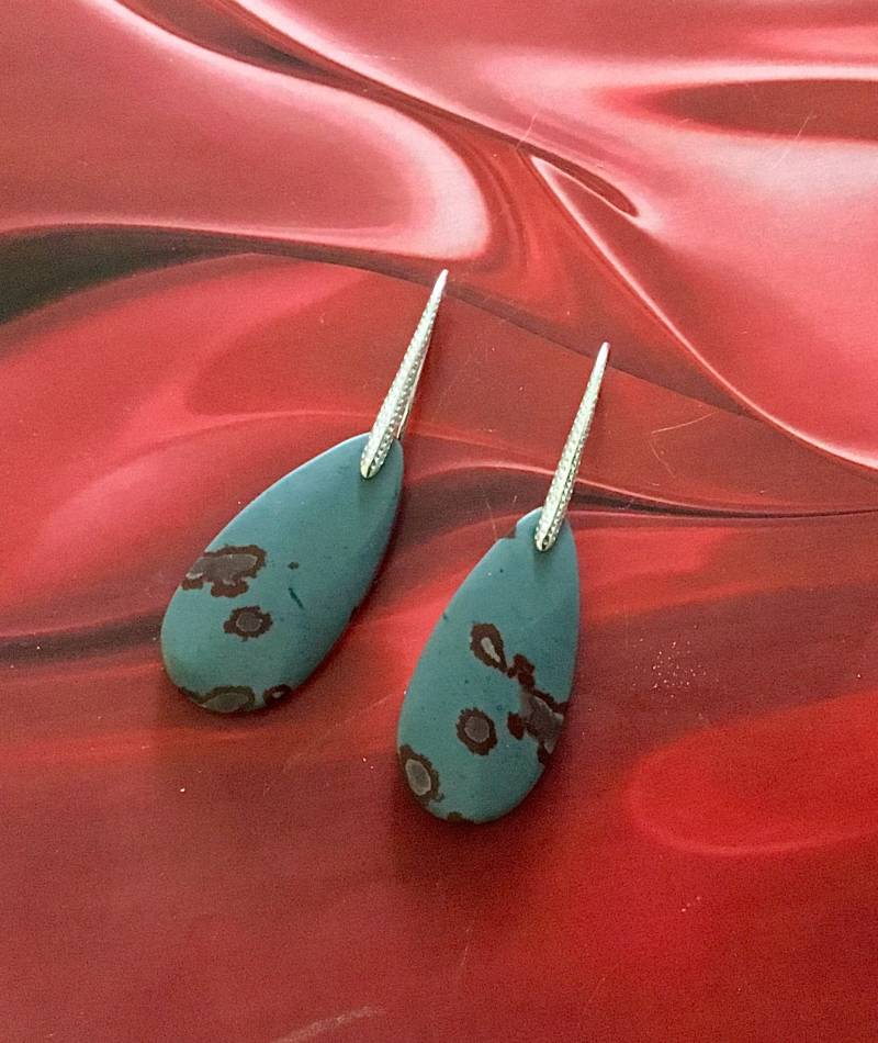 Jasper Earrings.grey Earrings.drop Earrings von MarinaSteinDesign