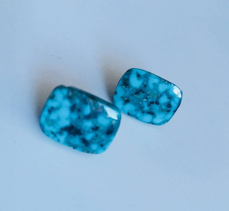 Turquoise Earrings.tiny Stud Earrings von MarinaSteinDesign