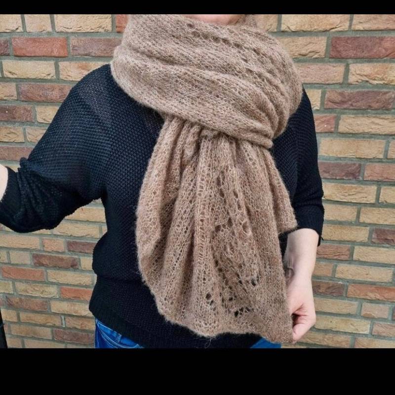 Federleichter Strickschal/Damenstola/Alpaka Und Silk Federleichter Strickschal/Damenstola/Alpaka Und Silk von Marinasladen