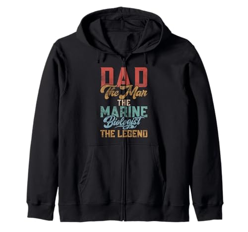 Dad The Man The Marine Biologist The Legend Marine Biologe Kapuzenjacke von Marine Biologist Gifts & Marine Biology Gifts