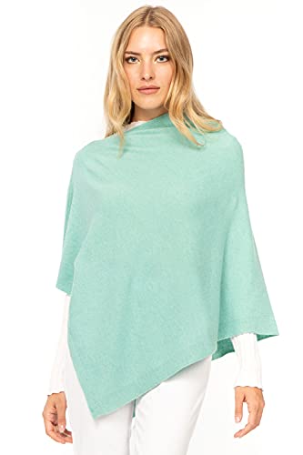 Marine Cashmere - Poncho aus Kaschmir-Mischgewebe für Damen, zart und weich, aus Kaschmir (Wasser) von Marine Cashmere