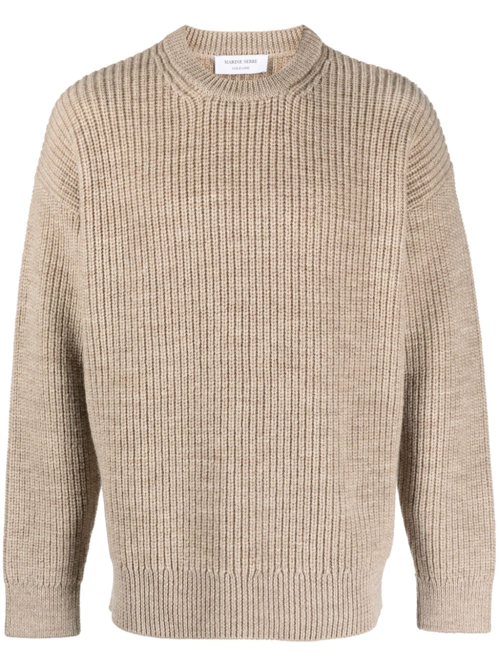 Marine Serre Gerippter Strickpullover - Nude von Marine Serre