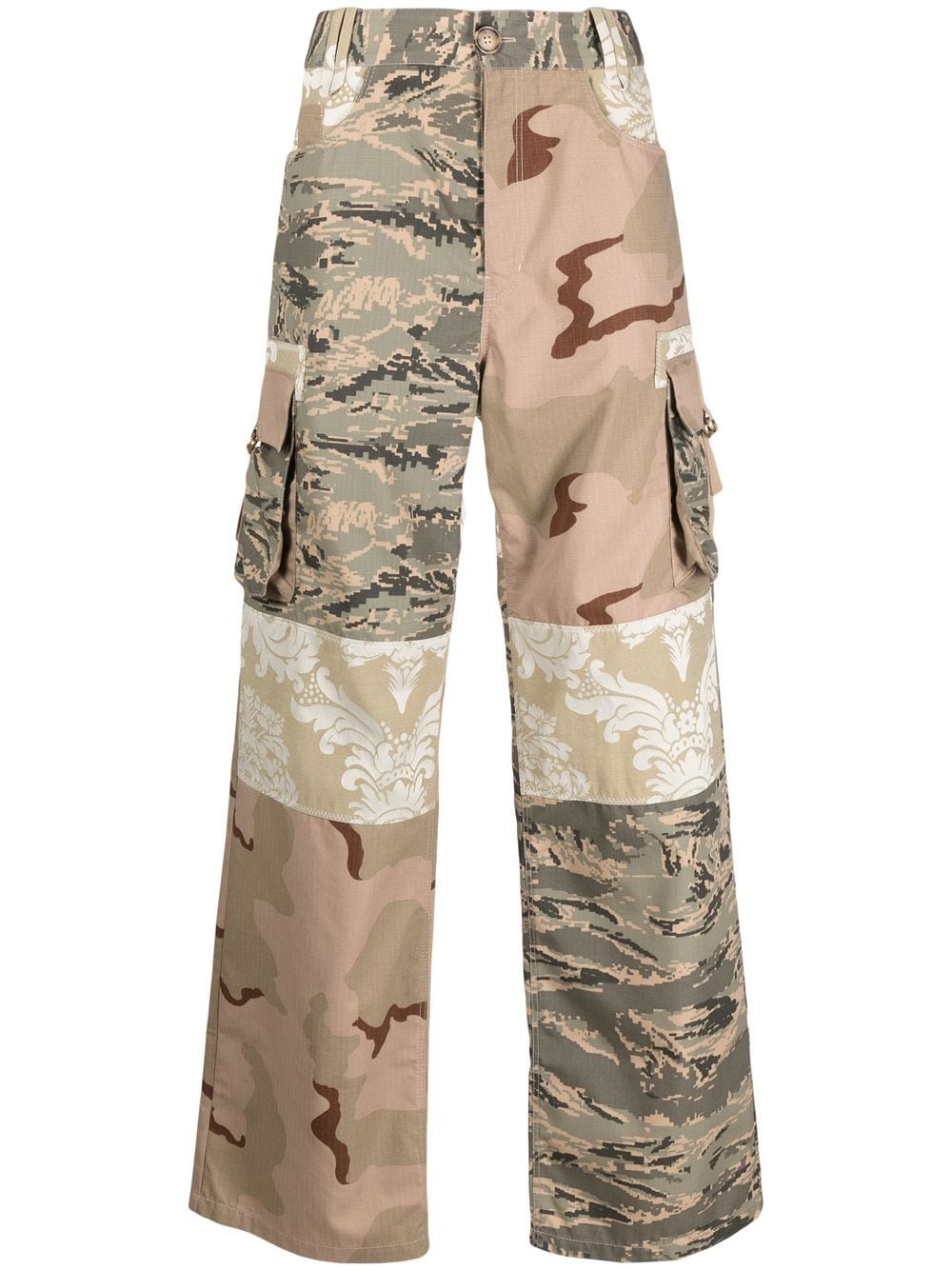 Marine Serre Cargohose im Patchwork-Look - Grün Marine Serre Cargohose im Patchwork-Look - Grün von Marine Serre
