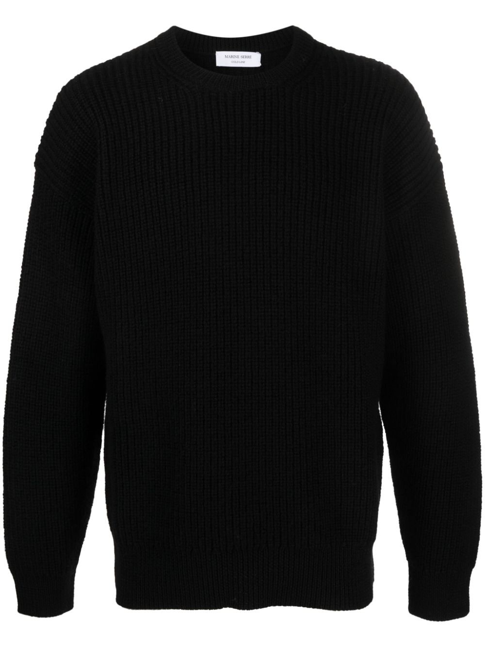 Marine Serre Gerippter Strickpullover - Schwarz von Marine Serre