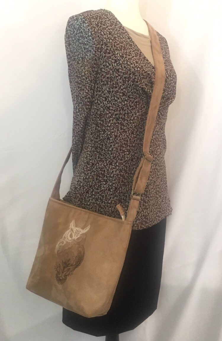 Kunstleder Gestickte Eule Geldbörse Kunstleder Gestickte Eule Geldbörse von MariniDesignsShop
