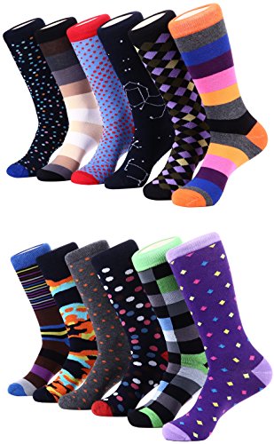 Marino Avenue - Herren Socken - Baumwolle - bunt gemustert - 12er-Pack,Spaß-Kollektion, 39-42 von Marino Avenue