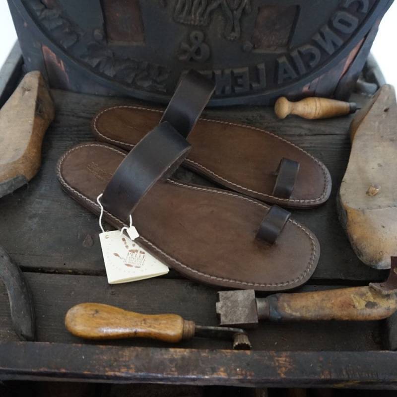 Damen-Flip-Flop-Sandalen Aus Leder Und Echtem Von Mario Doni, Handgefertigte, Anpassbare Sandale Italien, Sandalen Mit Niedrigem Absatz von MarioDoni