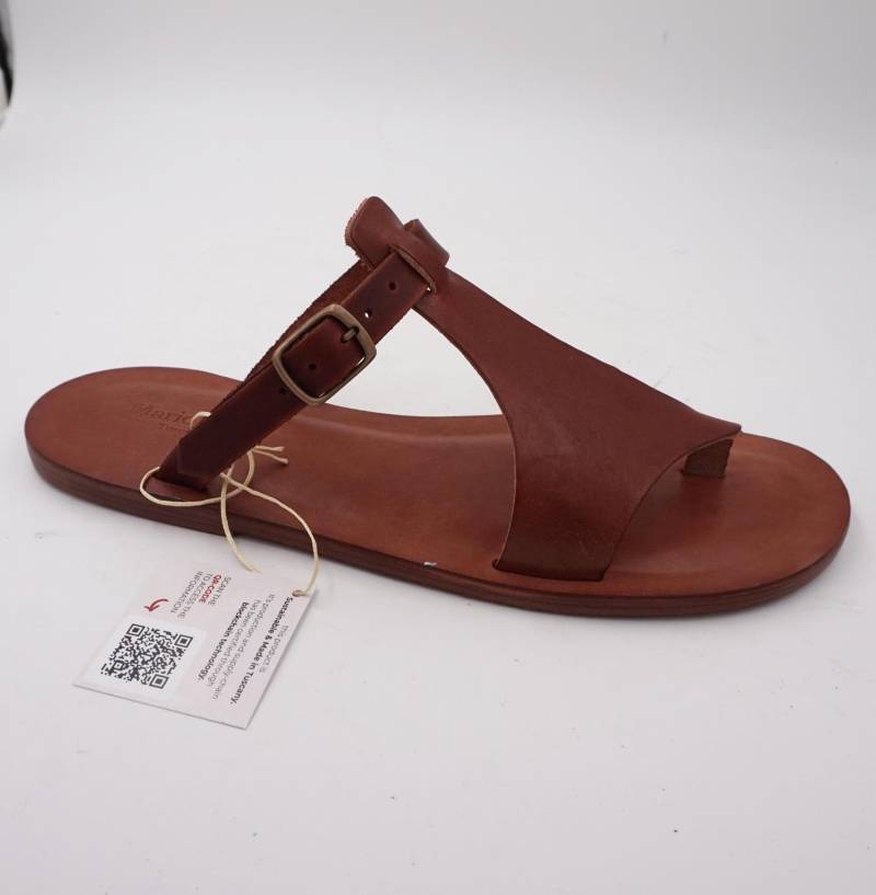 Damensandalen Aus Leder Und Echtem Auf Pflanzlicher Basis von MarioDoni