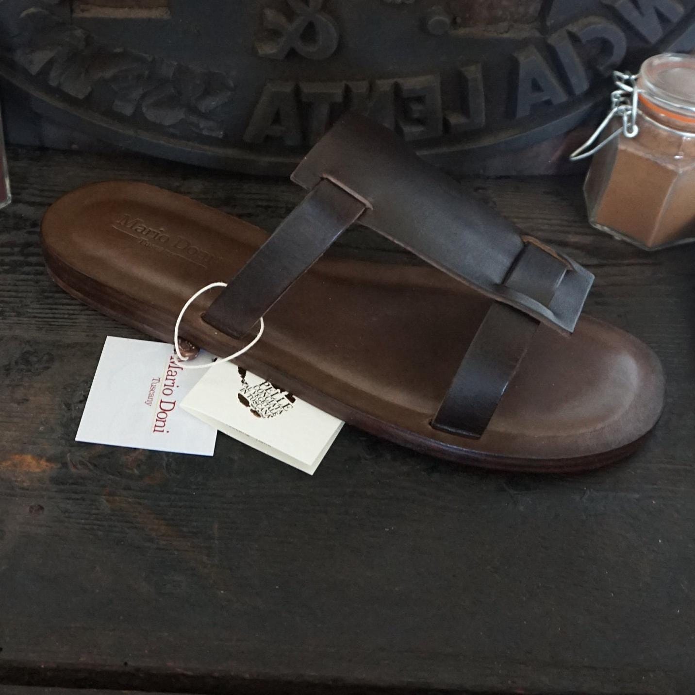 Damensandalen Aus Leder Und Echtem Pflanzenleder, Hergestellt in Italien, Damenpantoffeln, Handgefertigte Damenledersandalen Von Mario Doni von MarioDoni