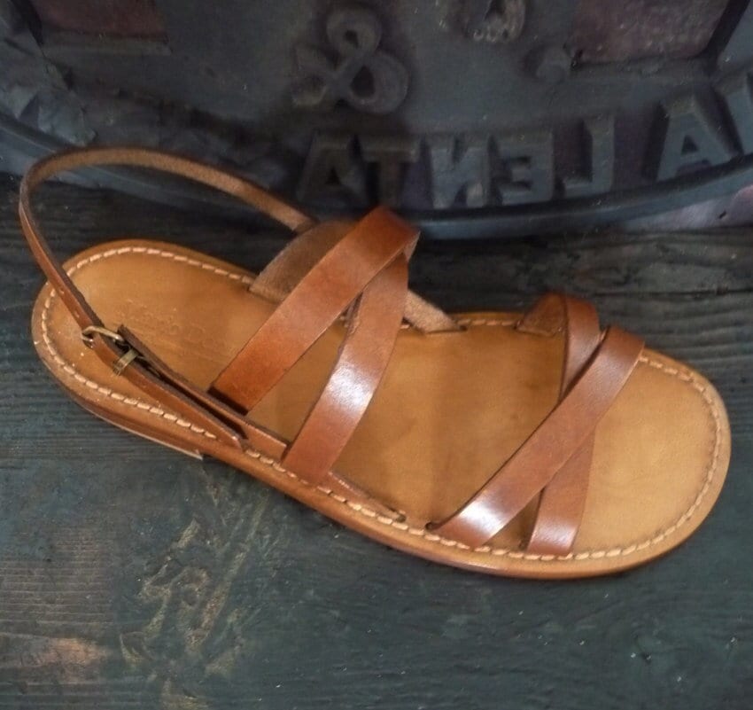 Franziskaner-Damensandalen Aus Leder Und Echtem Auf Pflanzlicher Basis von MarioDoni