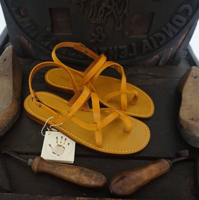 Franziskaner-Damensandalen Aus Leder Und Echtem Auf Pflanzlicher Basis von MarioDoni