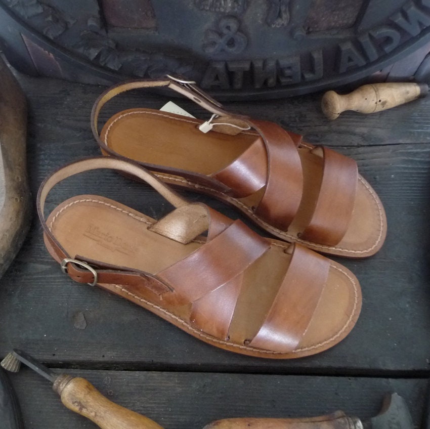 Franziskaner-Damensandalen Aus Leder Und Echtem Pflanzlich Gegerbtem von MarioDoni