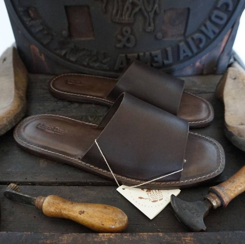 Handgefertigte Herrensandalen Aus Leder Und Pflanzlichem Mario Doni, Anpassbare Handgefertigte Ledersandale Für Männer, Hergestellt in Italien von MarioDoni