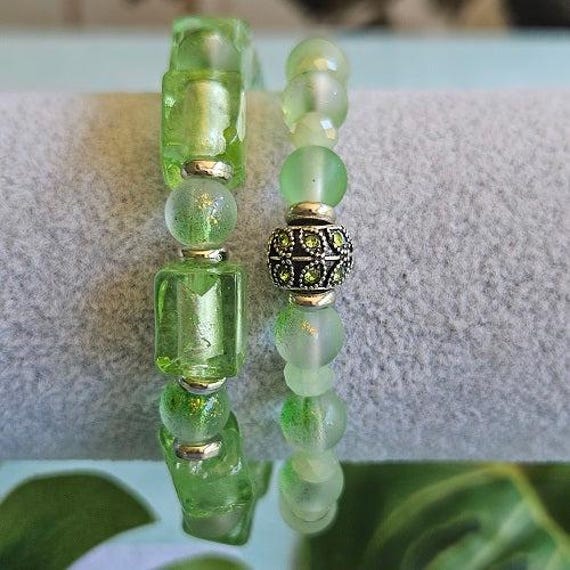 Armbänder Glasperlen 2Er-Set Grün von MarioMariani